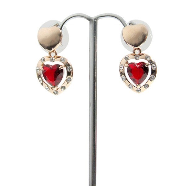 Embellished Hearts Earrings